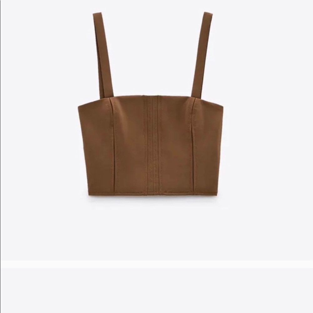 Zara brown top